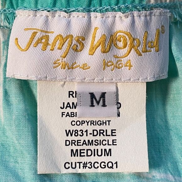 Jams World Dreamcicle Fleur Floral Print Skirt Size M Rayon Made in Hawaii Boho - Picture 3 of 9